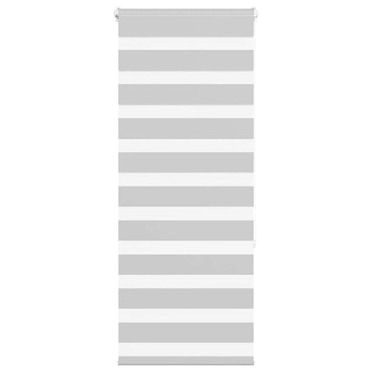 Vidaxl zebra rolgordijn 55x150 cm stofbreedte 50,9 cm lichtgrijs