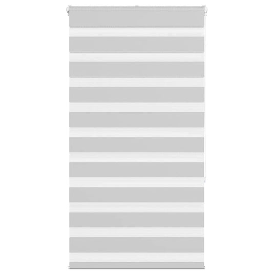 Vidaxl zebra rolgordijn 70x150 cm stofbreedte 65,9 cm lichtgrijs