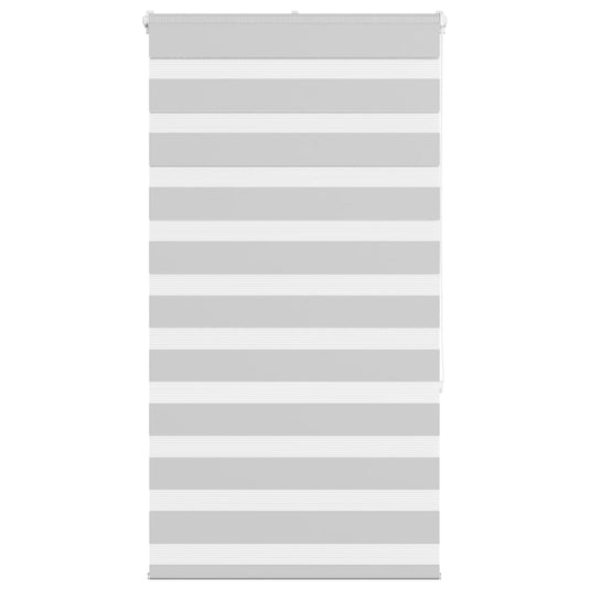 Vidaxl zebra rolgordijn 80x150 cm stofbreedte 75,9 cm lichtgrijs