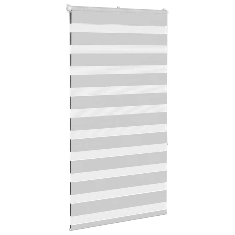 Load image into Gallery viewer, Vidaxl zebra rolgordijn 80x150 cm stofbreedte 75,9 cm lichtgrijs
