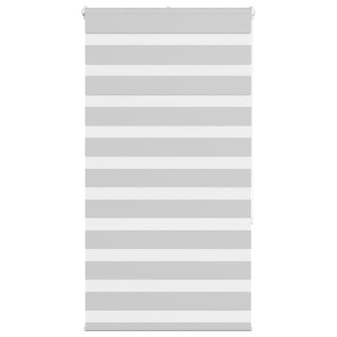 Vidaxl zebra rolgordijn 85x150 cm stofbreedte 80,9 cm lichtgrijs