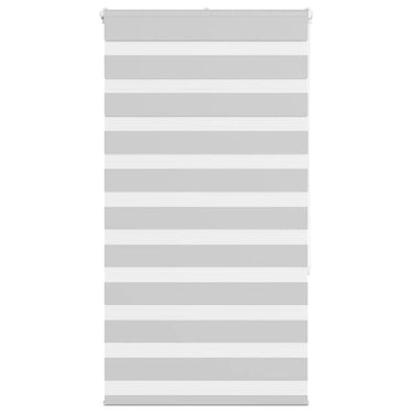 Vidaxl zebra rolgordijn 90x150 cm stofbreedte 85,9 cm lichtgrijs