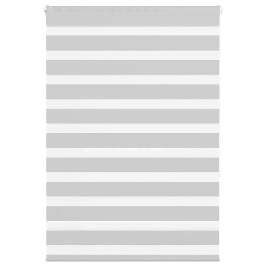 Vidaxl zebra rolgordijn 100x150 cm stofbreedte 95,9 cm lichtgrijs