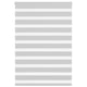 Vidaxl zebra rolgordijn 115x150 cm stofbreedte 110,9 cm lichtgrijs