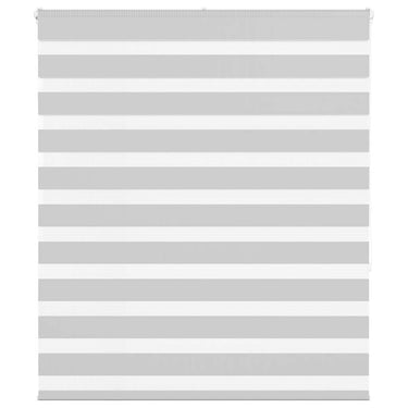 Vidaxl zebra rolgordijn 120x150 cm stofbreedte 115,9 cm lichtgrijs