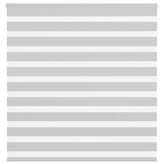 Vidaxl zebra rolgordijn 140x150 cm stofbreedte 135,9 cm lichtgrijs