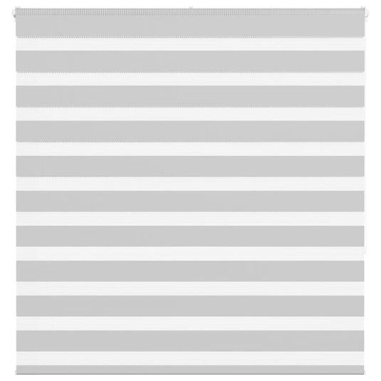 Vidaxl zebra rolgordijn 145x150 cm stofbreedte 140,9 cm lichtgrijs
