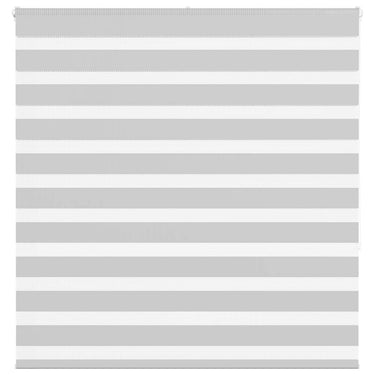 Vidaxl zebra rolgordijn 150x150 cm stofbreedte 145,9 cm lichtgrijs
