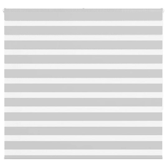Vidaxl zebra rolgordijn 155x150 cm stofbreedte 150,9 cm lichtgrijs