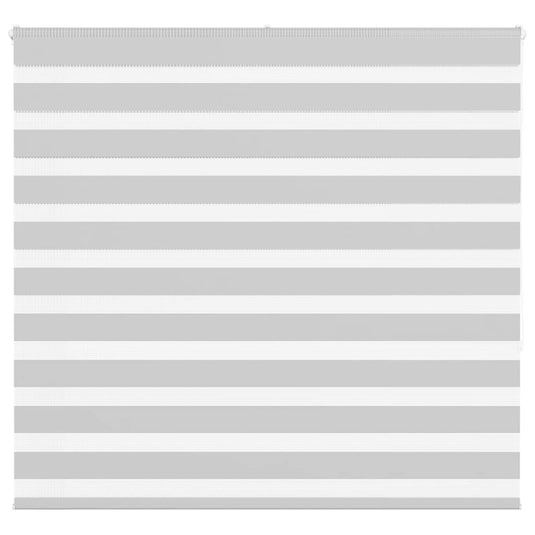 Vidaxl zebra rolgordijn 160x150 cm stofbreedte 155,9 cm lichtgrijs