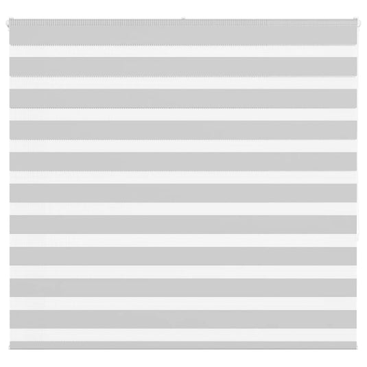 Vidaxl zebra rolgordijn 165x150 cm stofbreedte 160,9 cm lichtgrijs