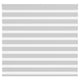 Vidaxl zebra rolgordijn 165x150 cm stofbreedte 160,9 cm lichtgrijs