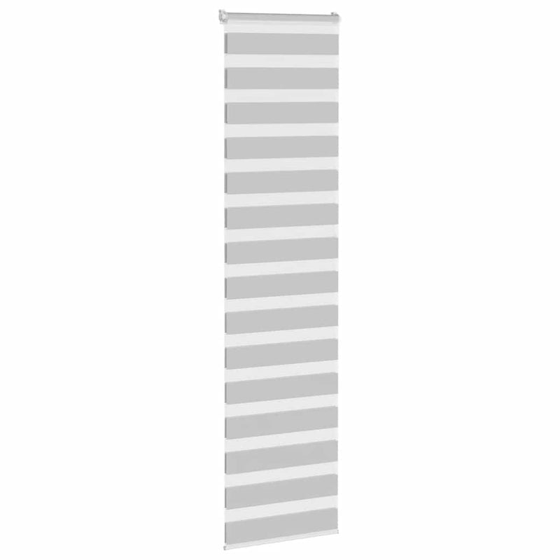 Load image into Gallery viewer, Vidaxl zebra rolgordijn 65x200 cm stofbreedte 60,9 cm lichtgrijs
