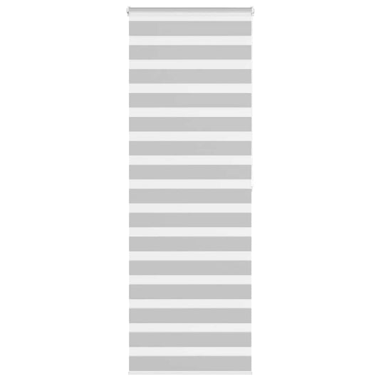 Vidaxl zebra rolgordijn 80x200 cm stofbreedte 75,9 cm lichtgrijs