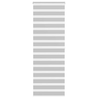 Vidaxl zebra rolgordijn 90x200 cm stofbreedte 85,9 cm lichtgrijs