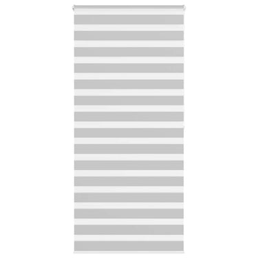 Vidaxl zebra rolgordijn 100x200 cm stofbreedte 95,9 cm lichtgrijs
