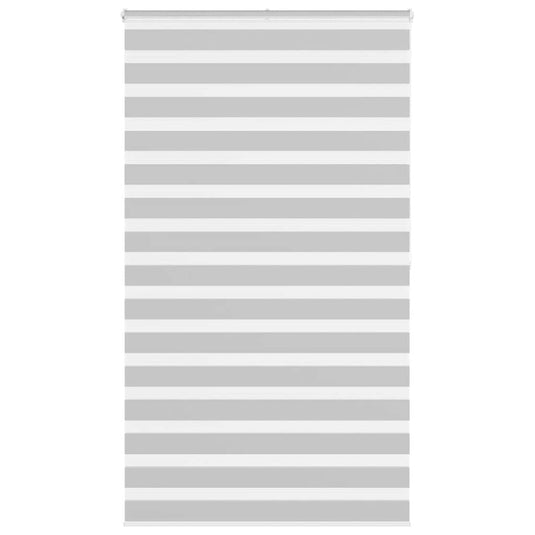 Vidaxl zebra rolgordijn 125x200 cm stofbreedte 120,9 cm lichtgrijs