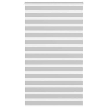 Vidaxl zebra rolgordijn 130x200 cm stofbreedte 125,9 cm lichtgrijs