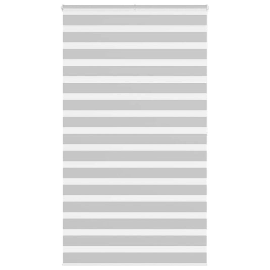 Vidaxl zebra rolgordijn 135x200 cm stofbreedte 130,9 cm lichtgrijs