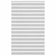 Vidaxl zebra rolgordijn 145x200 cm stofbreedte 140,9 cm lichtgrijs
