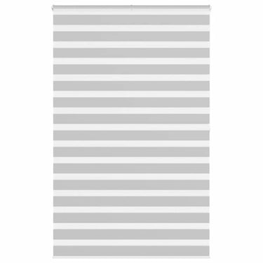 Vidaxl zebra rolgordijn 150x200 cm stofbreedte 145,9 cm lichtgrijs