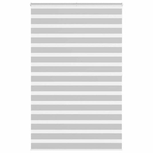 Vidaxl zebra rolgordijn 150x200 cm stofbreedte 145,9 cm lichtgrijs