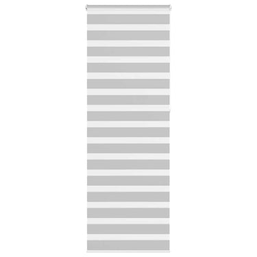 Vidaxl zebra rolgordijn 80x230 cm stofbreedte 75,9 cm lichtgrijs