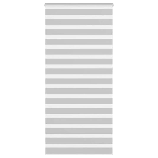 Vidaxl zebra rolgordijn 95x230 cm stofbreedte 90,9 cm lichtgrijs