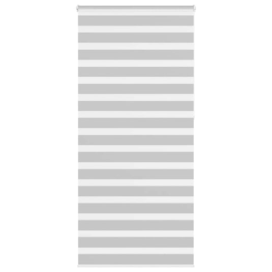 Vidaxl zebra rolgordijn 110x230 cm stofbreedte 105,9 cm lichtgrijs