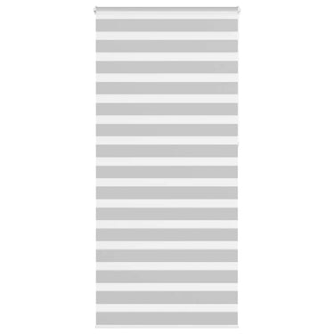 Vidaxl zebra rolgordijn 115x230 cm stofbreedte 110,9 cm lichtgrijs