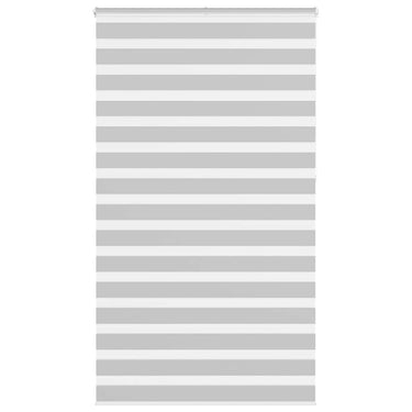 Vidaxl zebra rolgordijn 130x230 cm stofbreedte 125,9 cm lichtgrijs