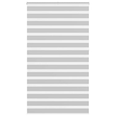 Vidaxl zebra rolgordijn 135x230 cm stofbreedte 130,9 cm lichtgrijs