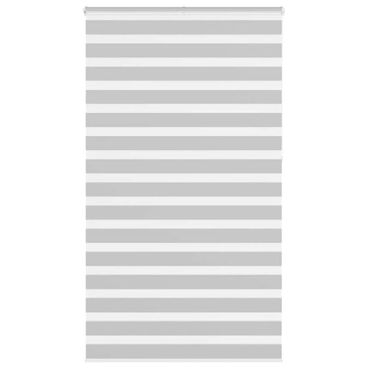 Vidaxl zebra rolgordijn 135x230 cm stofbreedte 130,9 cm lichtgrijs