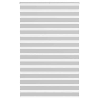 Vidaxl zebra rolgordijn 150x230 cm stofbreedte 145,9 cm lichtgrijs