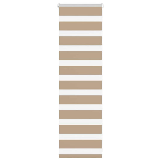 Vidaxl zebra blind 45x100 cm stofbreedte 40,9 cm polyester zandbruin