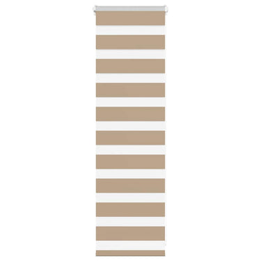 Vidaxl zebra blind 50x100 cm stofbreedte 45,9 cm polyester zandbruin