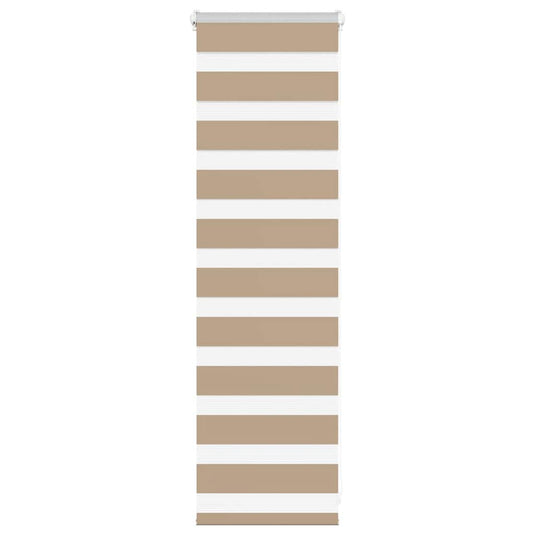 Vidaxl zebra blind 50x100 cm stofbreedte 45,9 cm polyester zandbruin