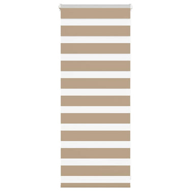 Vidaxl zebra blind 55x100 cm stofbreedte 50,9 cm polyester zandbruin