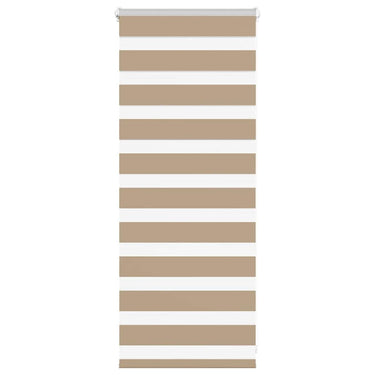 Vidaxl zebra blind 60x100 cm stofbreedte 55,9 cm polyester zandbruin