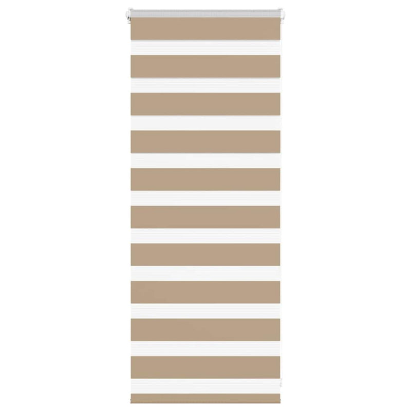 Load image into Gallery viewer, Vidaxl zebra blind 60x100 cm stofbreedte 55,9 cm polyester zandbruin
