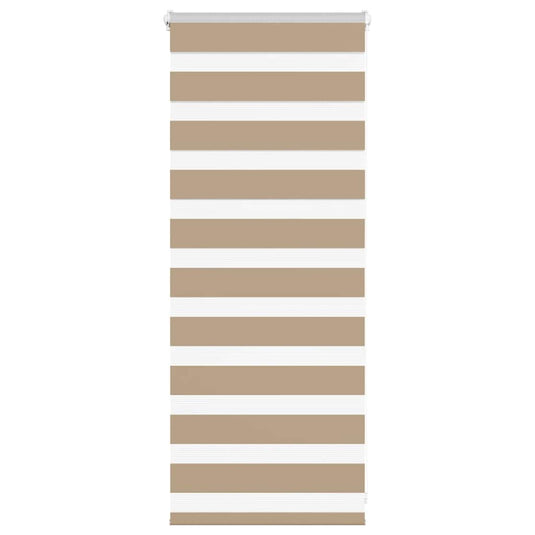 Vidaxl zebra blind 60x100 cm stofbreedte 55,9 cm polyester zandbruin