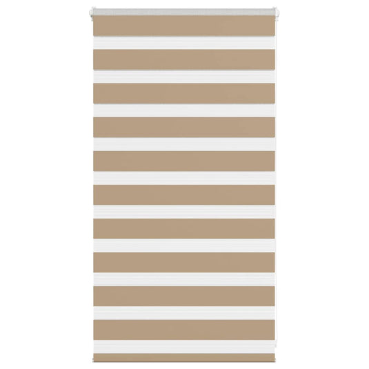 Vidaxl zebra blind 70x100 cm stofbreedte 65,9 cm polyester zandbruin
