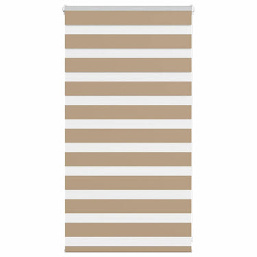 Vidaxl zebra blind 75x100 cm stofbreedte 70,9 cm polyester zandbruin