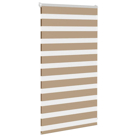 Vidaxl zebra blind 75x100 cm stofbreedte 70,9 cm polyester zandbruin