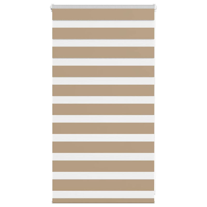 Load image into Gallery viewer, Vidaxl zebra blind 85x100 cm stofbreedte 80,9 cm polyester zandbruin

