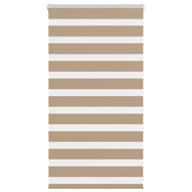 Vidaxl zebra blind 90x100 cm stofbreedte 85,9 cm polyester zandbruin