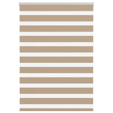 Vidaxl zebra blind 105x100 cm stofbreedte 100,9 cm polyester zandbruin