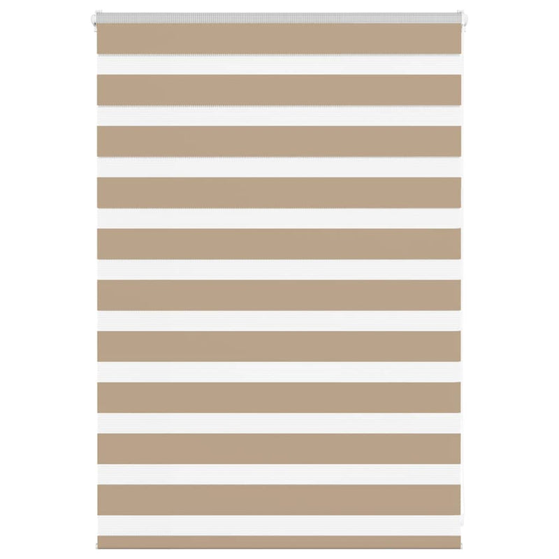 Load image into Gallery viewer, Vidaxl zebra blind 105x100 cm stofbreedte 100,9 cm polyester zandbruin
