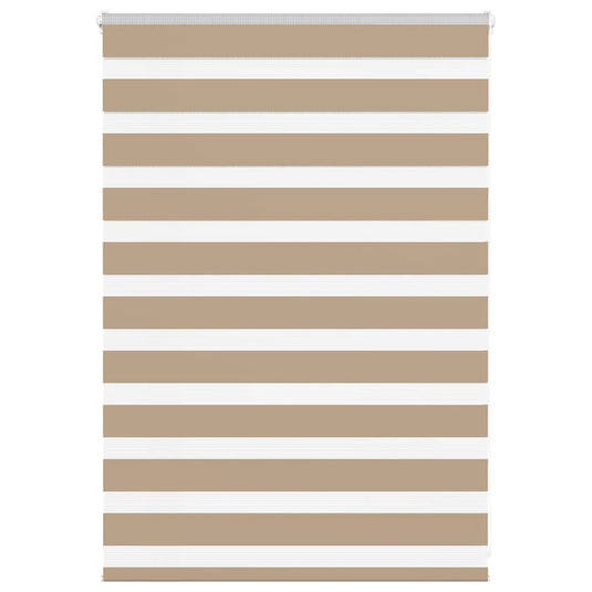Vidaxl zebra blind 105x100 cm stofbreedte 100,9 cm polyester zandbruin