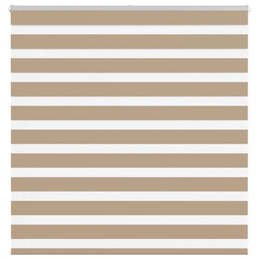 Vidaxl zebra blind 140x100 cm stofbreedte 135,9 cm polyester zandbruin